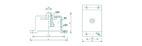 BE-60發(fā)電機(jī)橡膠減震器 結(jié)構(gòu)圖